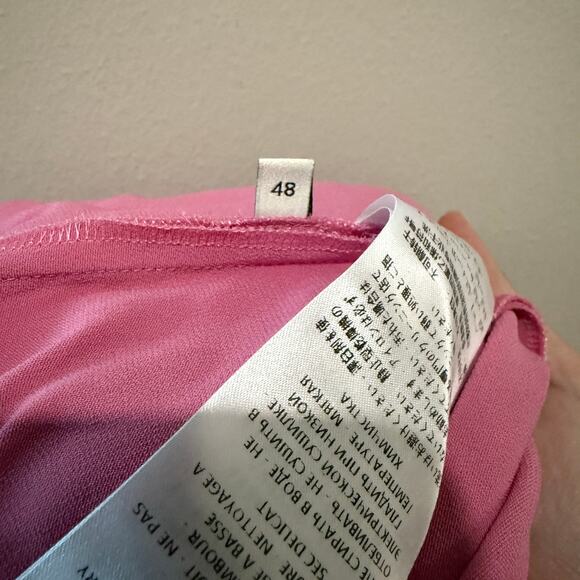 Gucci Cady Light Pink Grosgrain Trim Tunic Top - Picture 6 of 7